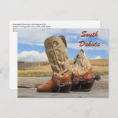 Boots uit South Dakota Briefkaart (Voorkant / Achterkant)