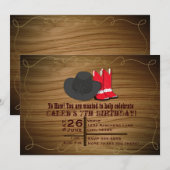 Boots Wild Western Country Rope & Invitation Casqu (Devant / Derrière)