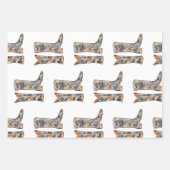 Bootsy Baby Collage boots wrapping paper sheets (Voorkant)