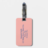 boottocht bagagelabel (Achterkant verticaal)