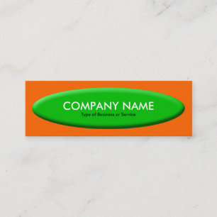 Bootvorm III - Groen op Oranje Mini Visitekaartje
