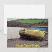 bootwrak, Cornwall, Britse Kaart (Voorkant / Achterkant)