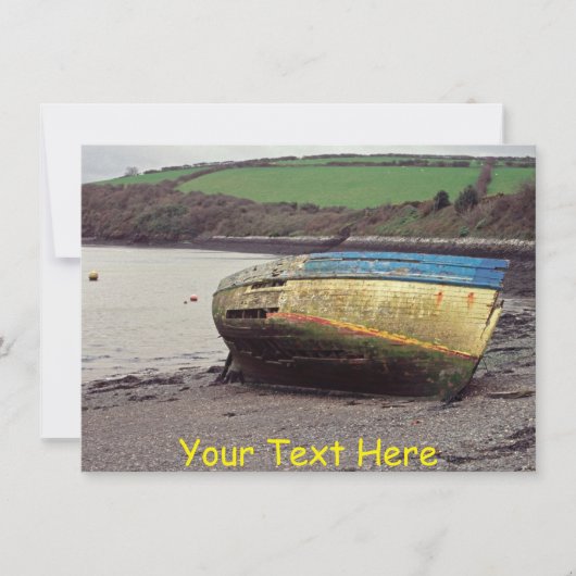bootwrak, Cornwall, Britse Kaart (Voorkant)