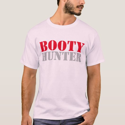 Booty Hunter Camouflage grappig T-Shirt-ontwerp T-shirt (Voorkant)
