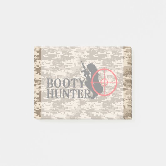 Booty Hunter op woestijn Camo Post-it® Notes (Voorkant)