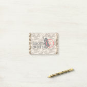 Booty Hunter op woestijn Camo Post-it® Notes (Op bureau)