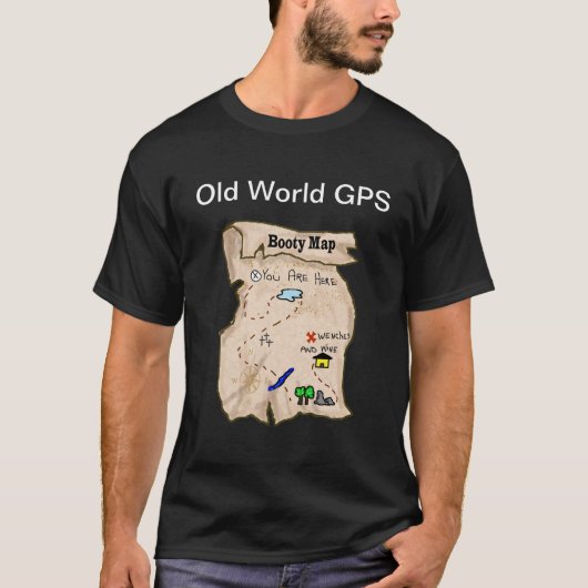 Booty Map Pirate T-shirt (Voorkant)