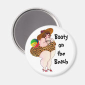 Booty on the Beach Magnet (Recto/Verso)
