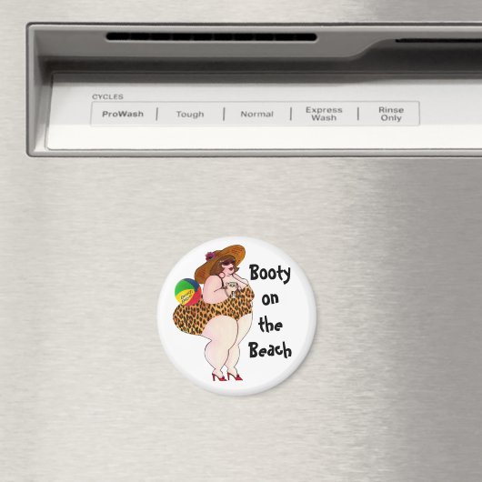 Booty on the Beach Magnet (In Situ (Lave-vaisselle))