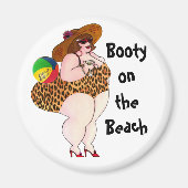Booty on the Beach Magnet (Devant)