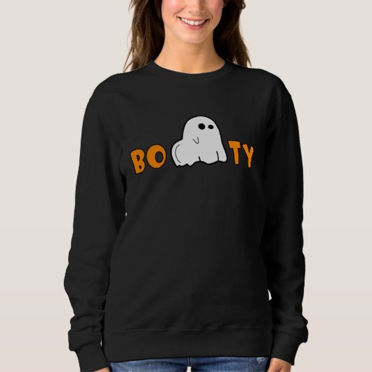 Booty Spooky Ghost  Halloween Little Cute Scary Ho Trui (Voorkant)