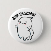 Bootylicious Grappige Ghost Pun Ronde Button 5,7 Cm (Voorkant)
