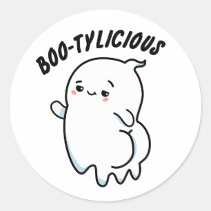 Bootylicious Grappige Ghost Pun Ronde Sticker