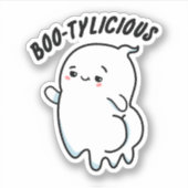 Bootylicious Grappige Ghost Pun Sticker (Voorkant)