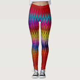 Bootyliscious Liquid Paint Rainbow Stropdas-dye St Leggings