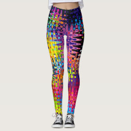 Bootyliscious Liquid Rainbow Jamaica Rave Leggings