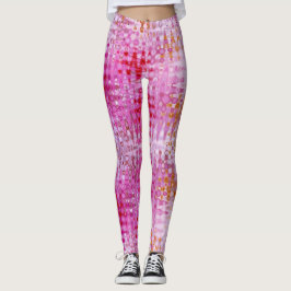 Bootylistische vloeibare roze wilde bloemen leggings