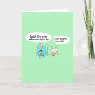Booy Call Funny comic Birthday card - 003 Kaart