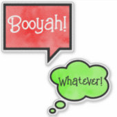 Booyah, wat dan ook! sticker (Voorkant)