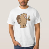 Booze Beaver T-shirt (Voorkant)
