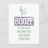 Booze is het Glue Pandemic Briefkaart (Voorkant)