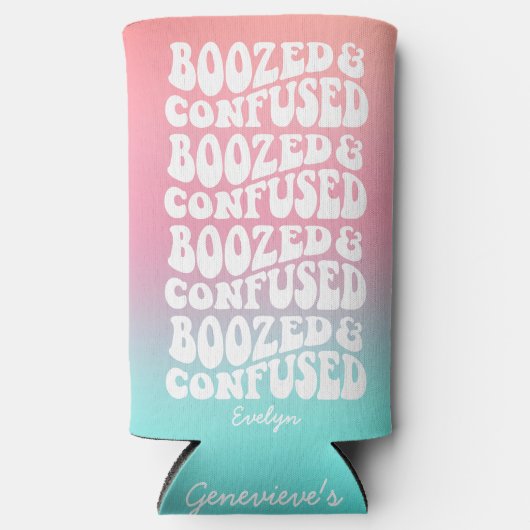 Boozed Verward Retro Pink Aqua Bachelorette (Voorkant)