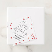 Boozy Cranberries Holiday Baked Goods Cadeau Label (In situ)