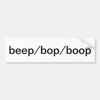Bop-/boommelticker Bumpersticker