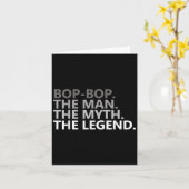 Bop-bop The Man The Myth The Legend Funny Grandpa Kaart (Gele Bloem)