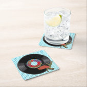 Bop 'Til you Drop' Vierkante Kartonnen Onderzetter (Insitu)