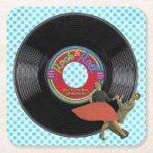 Bop 'Til you Drop' Vierkante Kartonnen Onderzetter (Voorkant)