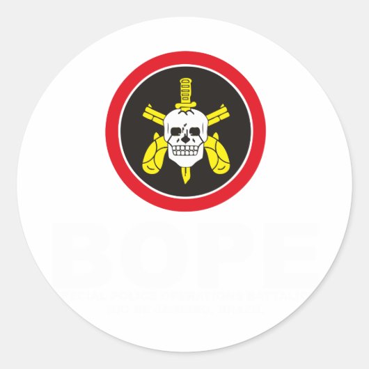 BOPE RONDE STICKER (Voorkant)