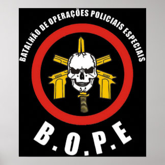 BOPE Tropa de Elite Braziliaanse speciale politiem Poster