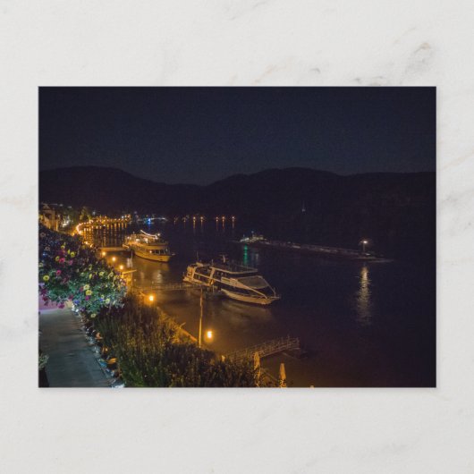 Boppard à la nuit - carte postale (Devant)