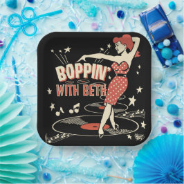 Boppin' met Beth-bord Papieren Bordje