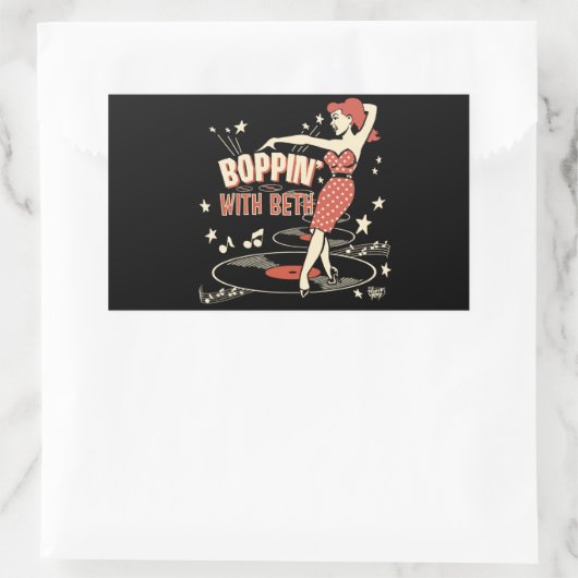Boppin' met Beth sticker (Tas)