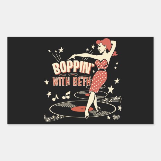 Boppin' met Beth sticker (Voorkant)