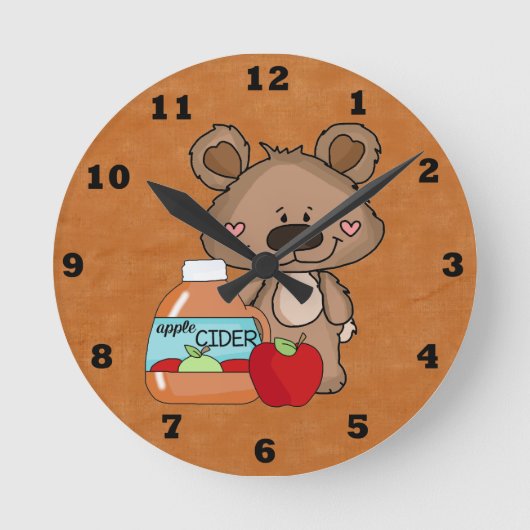 Boppy Beer Apple Cider Clock Ronde Klok (Voorkant)