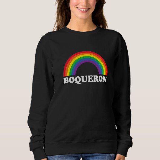 Boqueron Rainbow LGBTQ Gay Pride Lesbians Queer Trui (Voorkant)