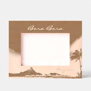 Bora Bora 7" x 5" Gegraveerde Lijstjes