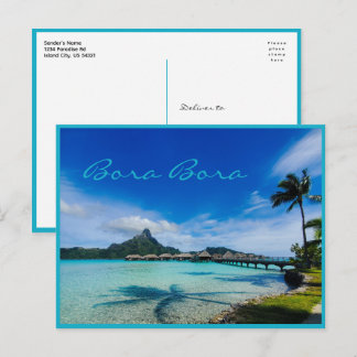 Bora Bora-ansichtkaart Briefkaart