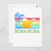 Bora Bora Beach Briefkaart (Voorkant / Achterkant)