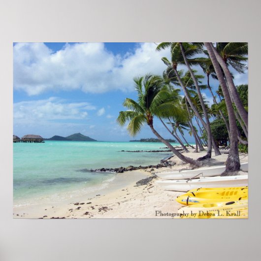 Bora Bora Beach Poster (Voorkant)