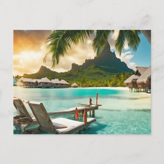 Bora Bora Briefkaart (Bora Bora d) (Voorkant)