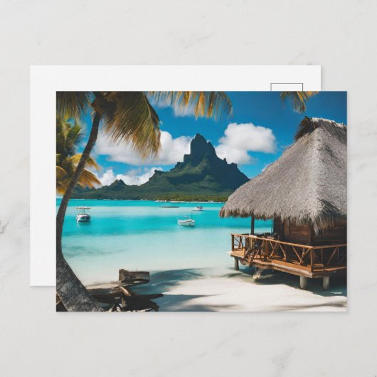 Bora Bora Carte Postale (2) (Devant / Derrière)