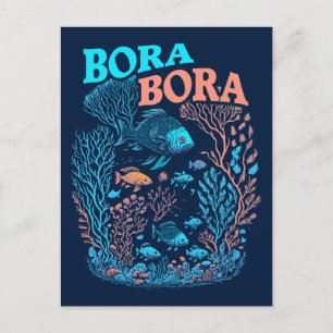 Bora Bora Coral Reef Briefkaart