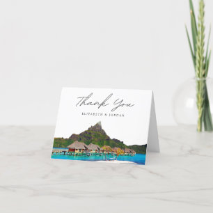 Bora Bora Foto Blanko Bedankkaart