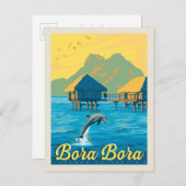 Bora Bora, Frans-Polynesië Briefkaart (Voorkant / Achterkant)