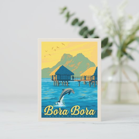 Bora Bora, Frans-Polynesië Briefkaart (Staand voorkant)