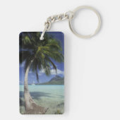 Bora Bora, Frans Polynesië Mt. Otemanu, gezien Sleutelhanger (achterkant)